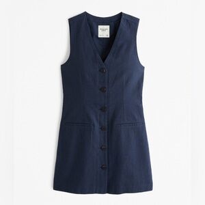 The A&F Mara Linen-Blend Vest Mini Dress